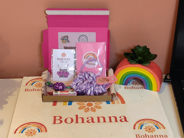 Purple fizz Handmade jewellery gift set 