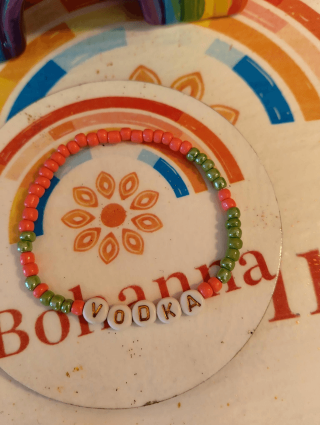 Festive words bracelets 