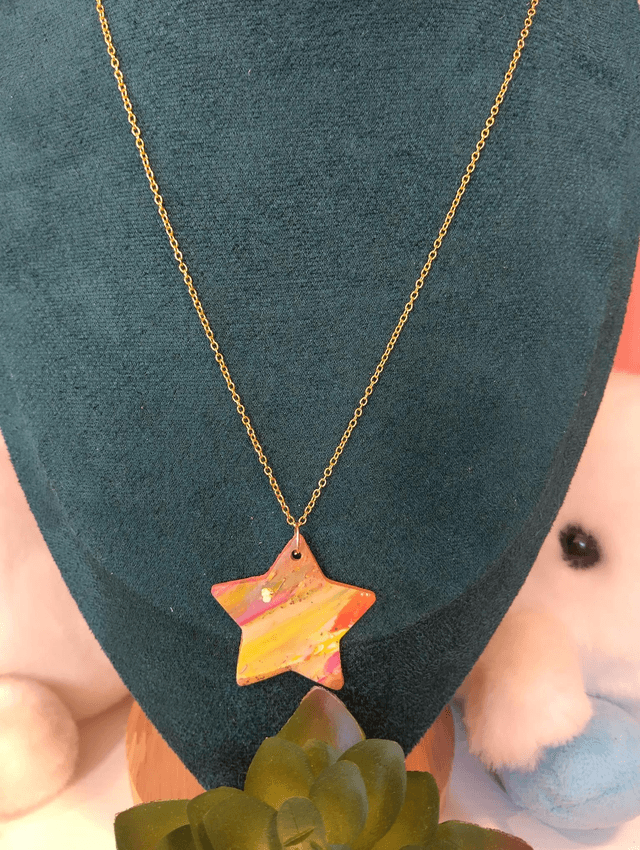 Boho star necklace 