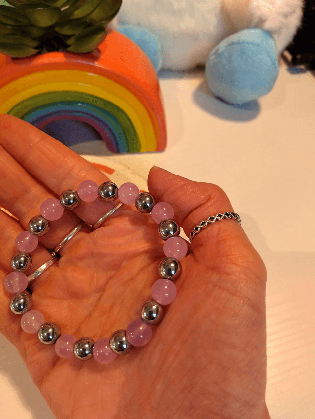  Lilac & Hematite Harmony Bracelet