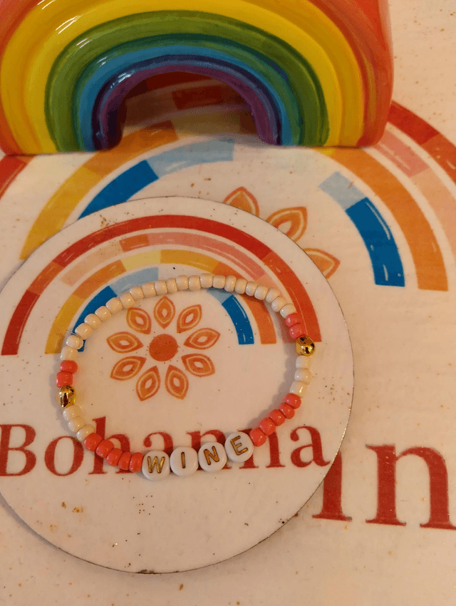 Festive words bracelets 