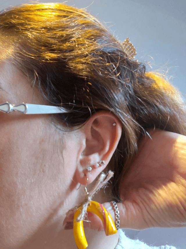 Candy cane earrings 