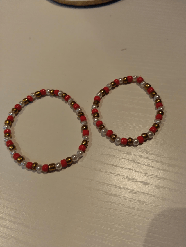 Raspberry bracelet set handmade 