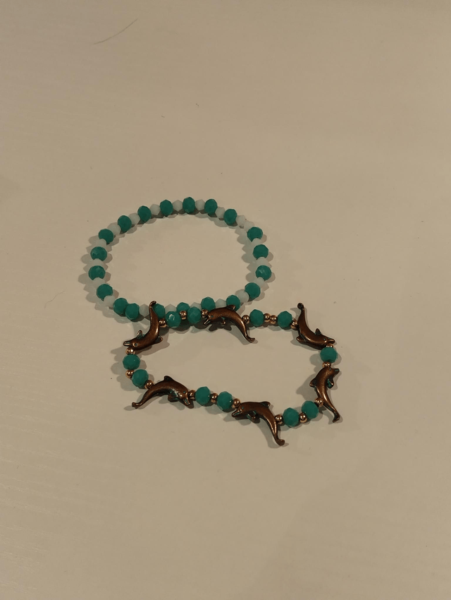  Ocean Breeze Dolphin Bracelet Set