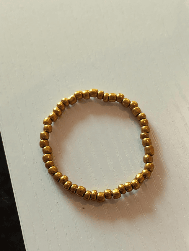 Handmade beaded bracelet - Bronze 