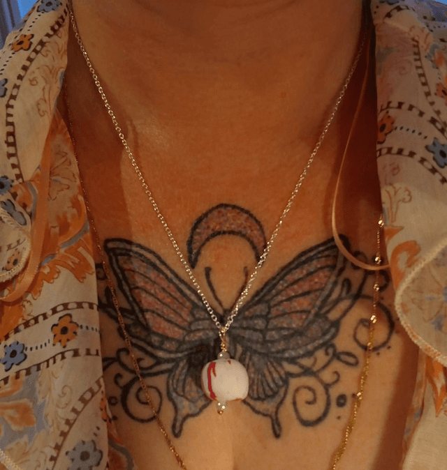  Raspberry Swirl Pendant Necklace